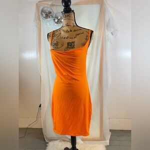 Sexy very light orange dress